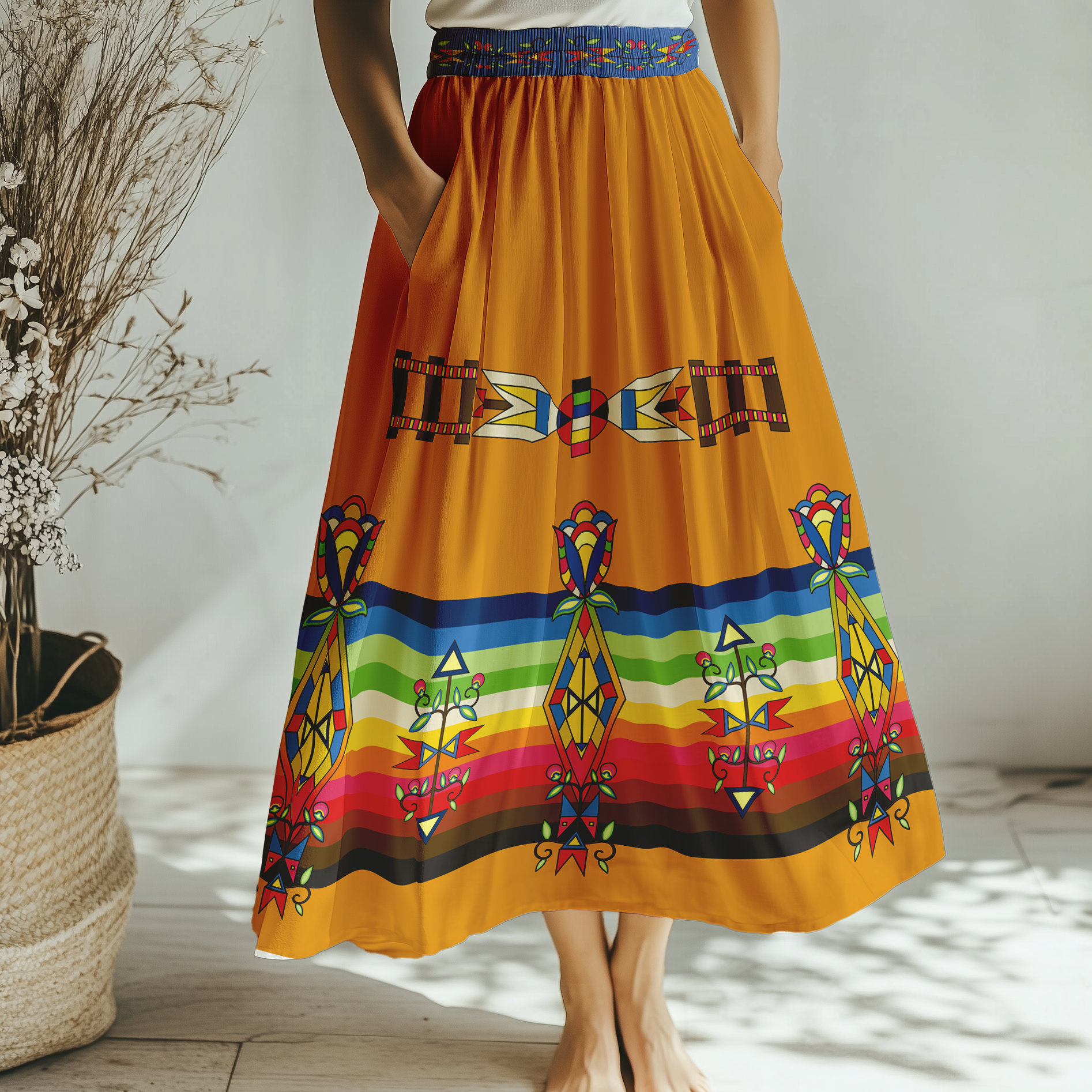 Spirit Journey Geometric Skirt