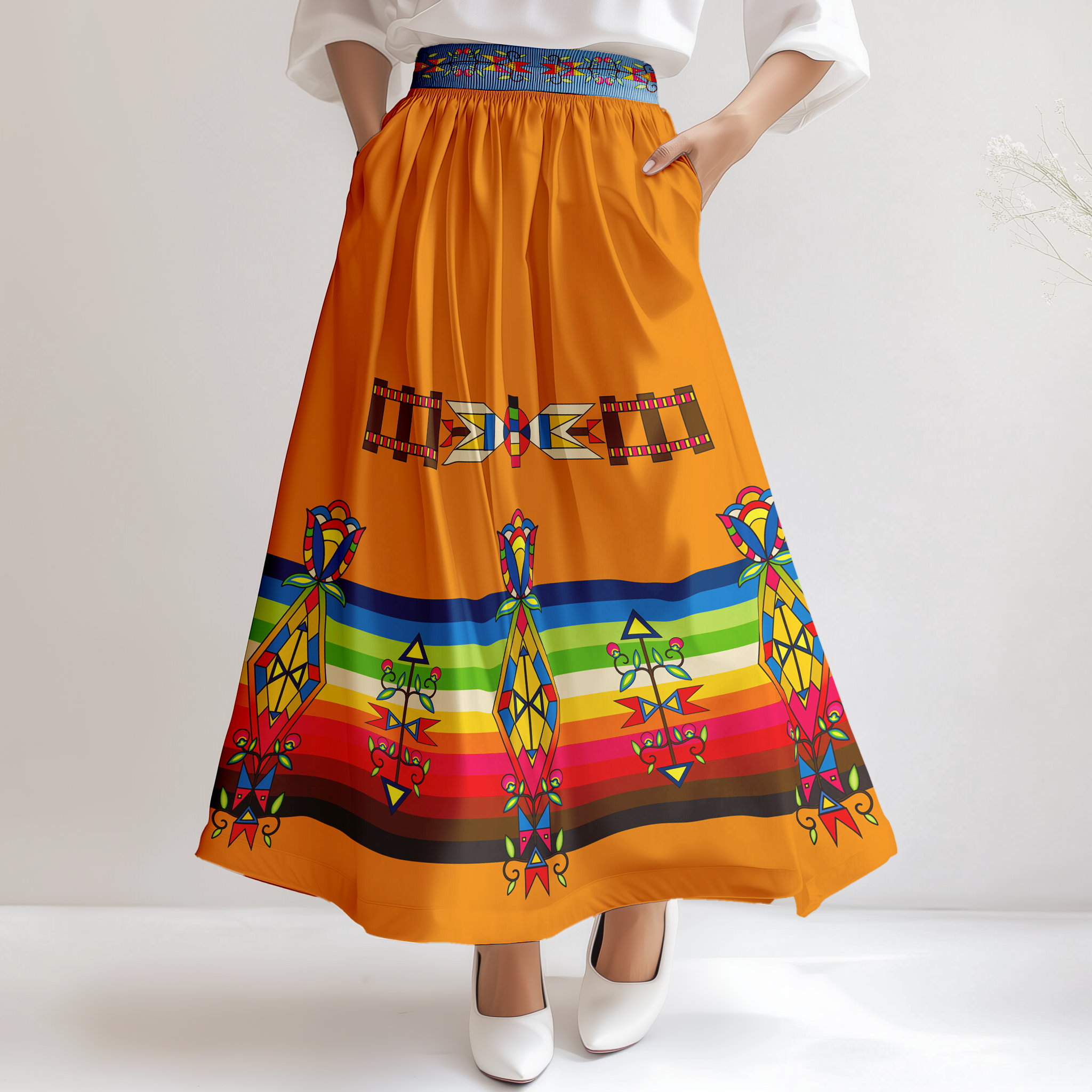 Spirit Journey Geometric Skirt
