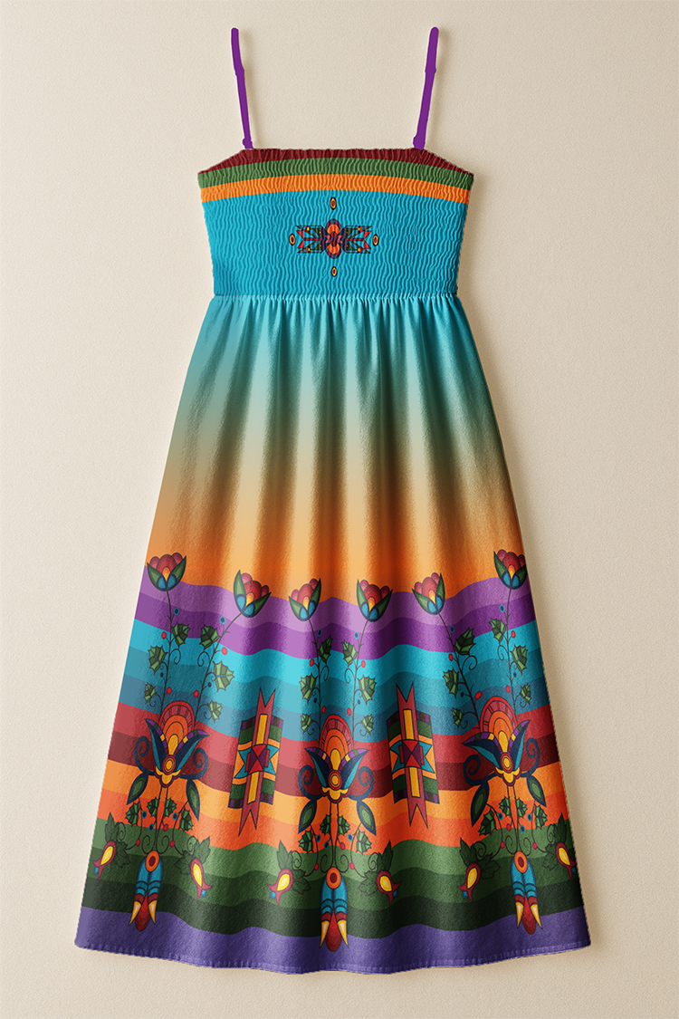 Woodland Floral Smock Top Dress