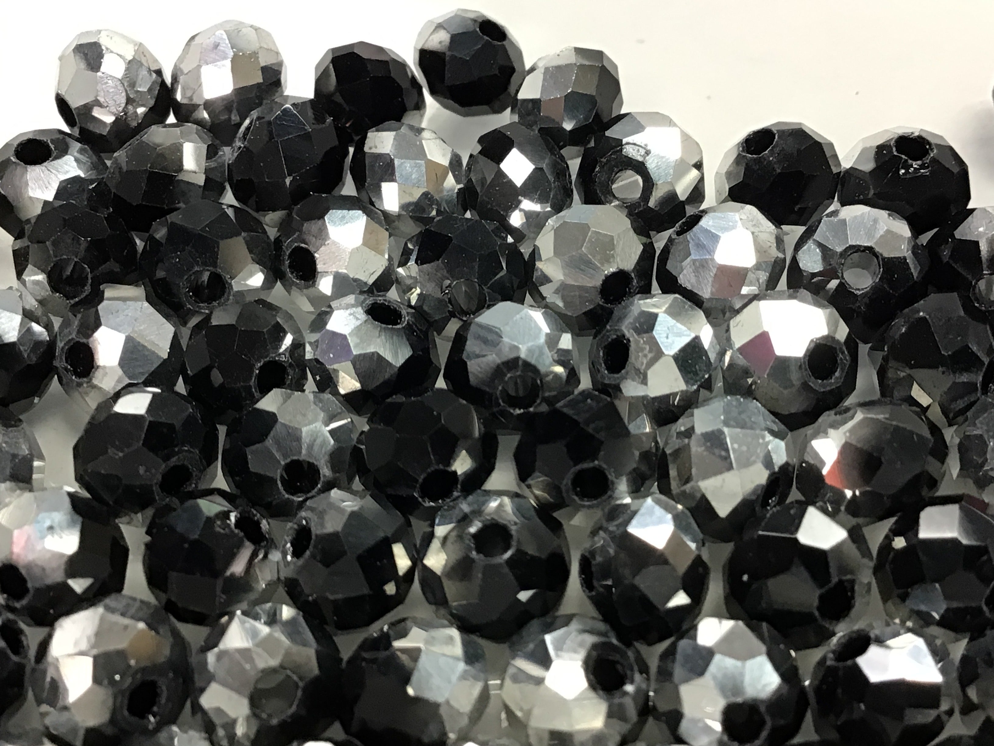 6mm Rondelle Glass Bead - Crystal Bee