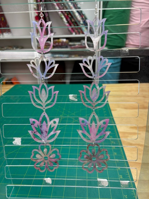 Handmade Long Acrylic Earrings