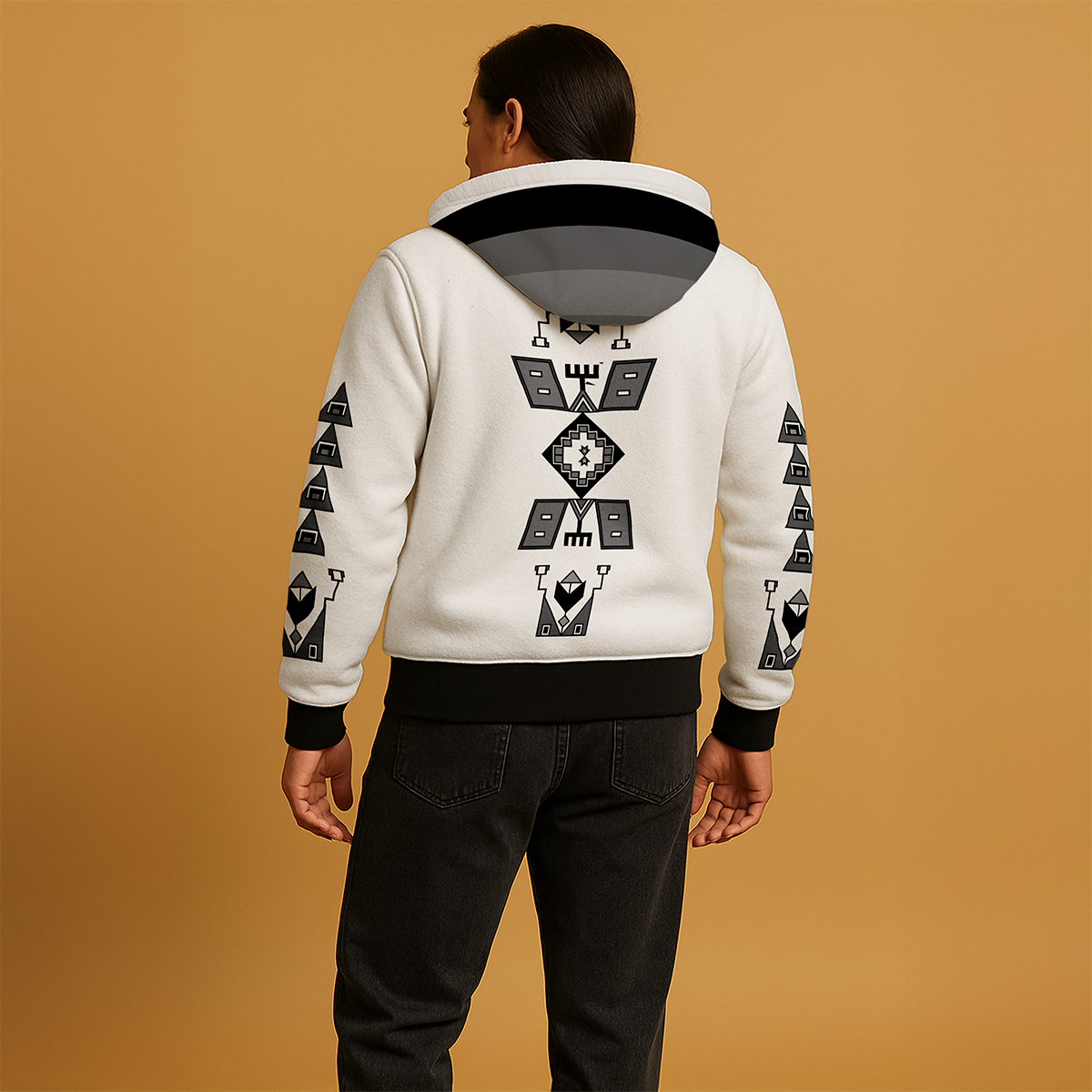 Thunder Drum Men's Sherpa Hoodie