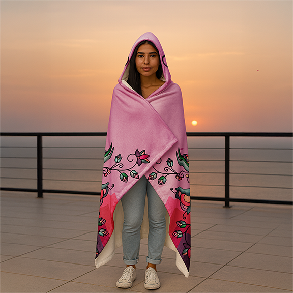 Amber Evening Garland Hooded Blanket