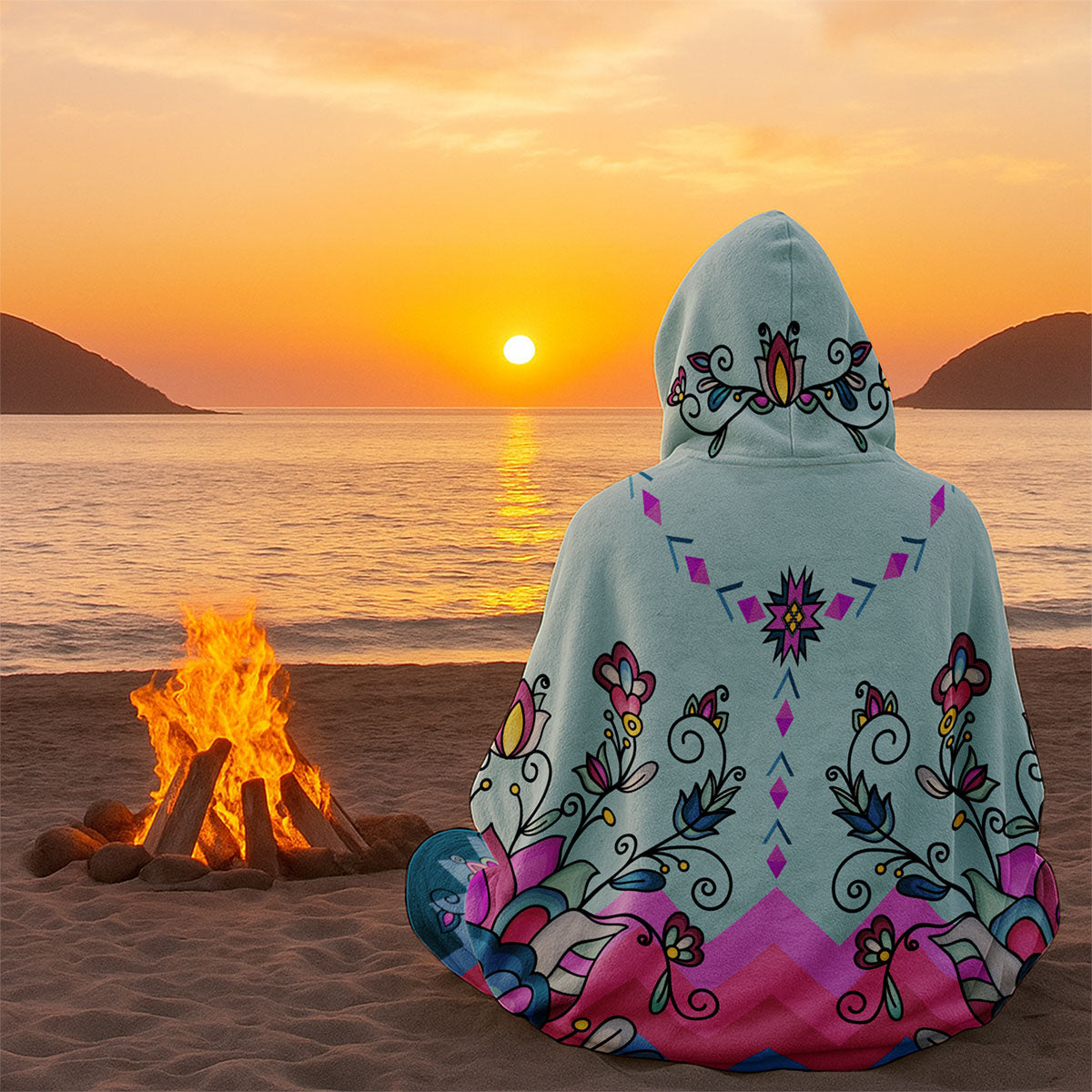 Autumn Bundle Blessing Hooded Blanket