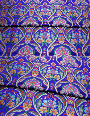 Delicate Damask Royal Jacquard Fabric