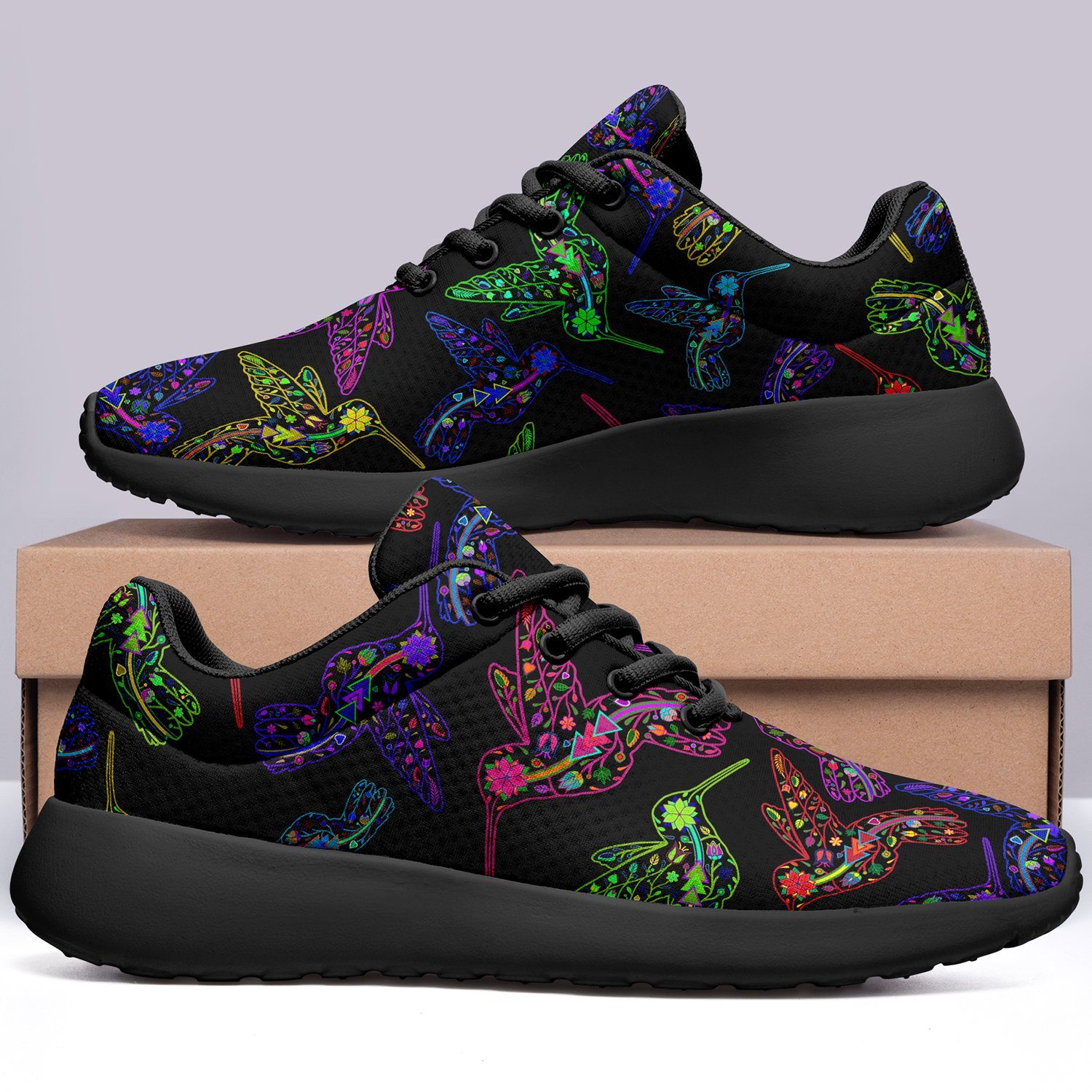 Floral Hummingbird Ikkaayi Sport Sneakers ikkaayi Herman