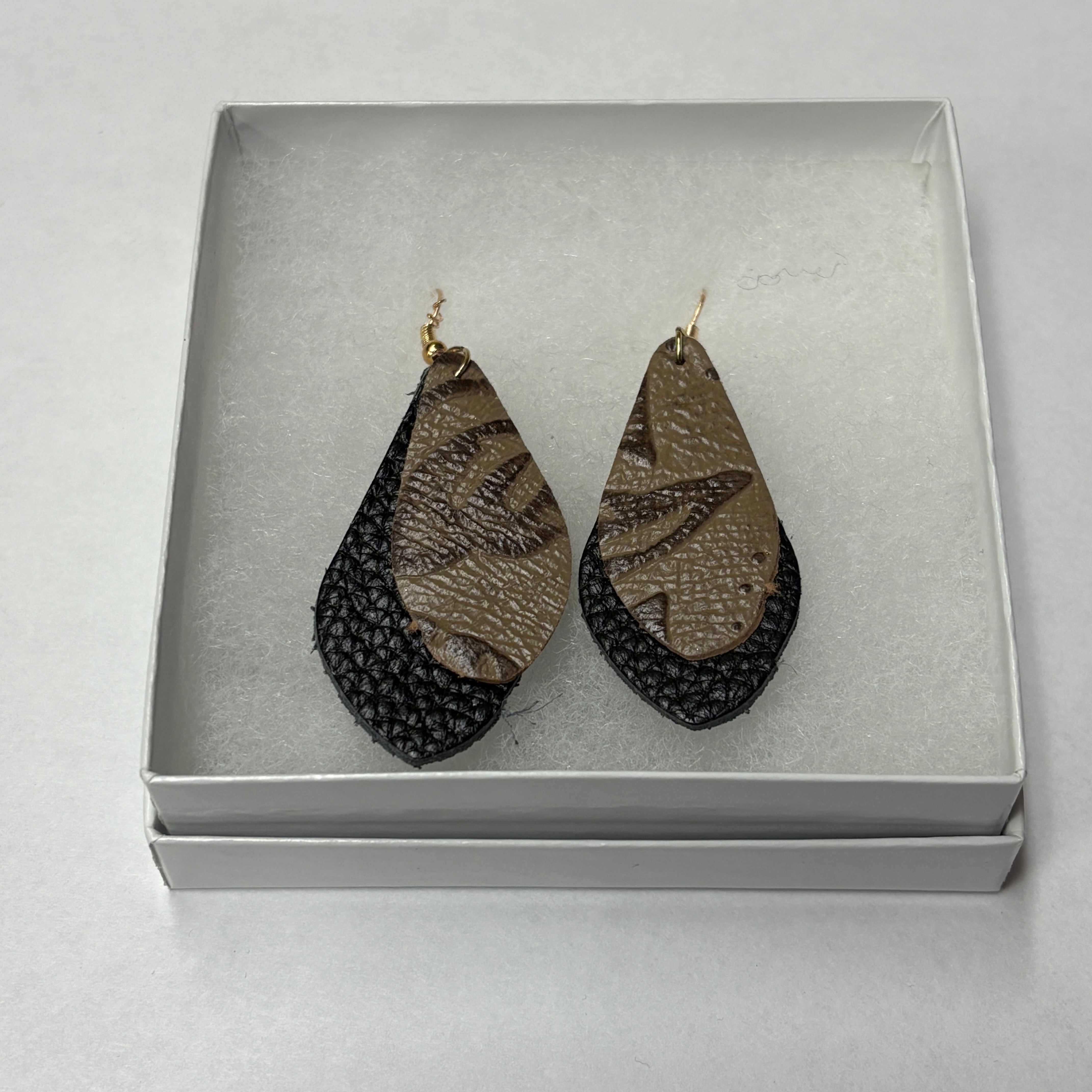 Faux Leather Earrings