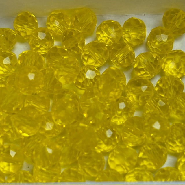 6mm Rondelle Glass Bead - Sunshine