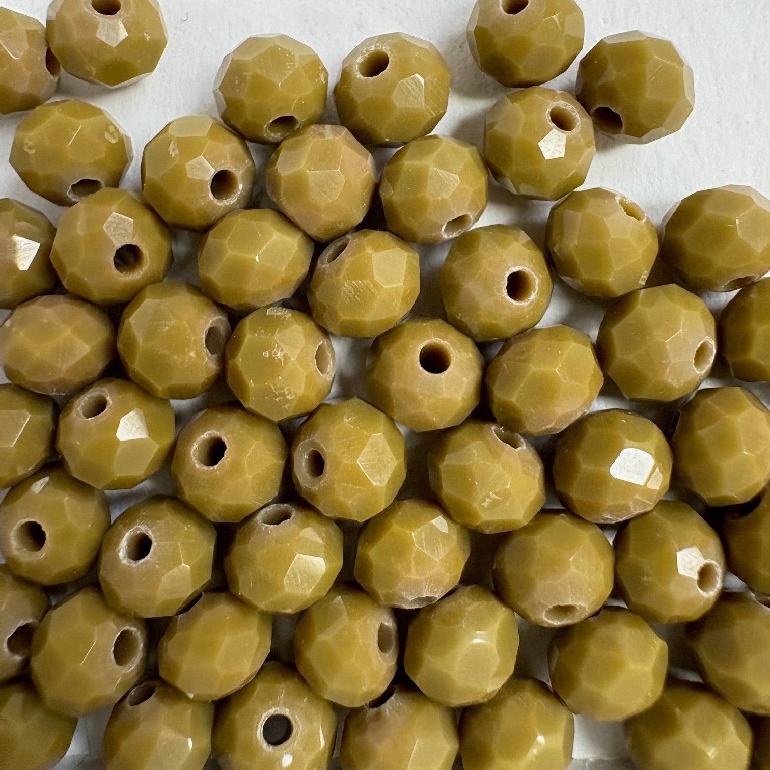 6mm Rondelle Glass Bead - Earth