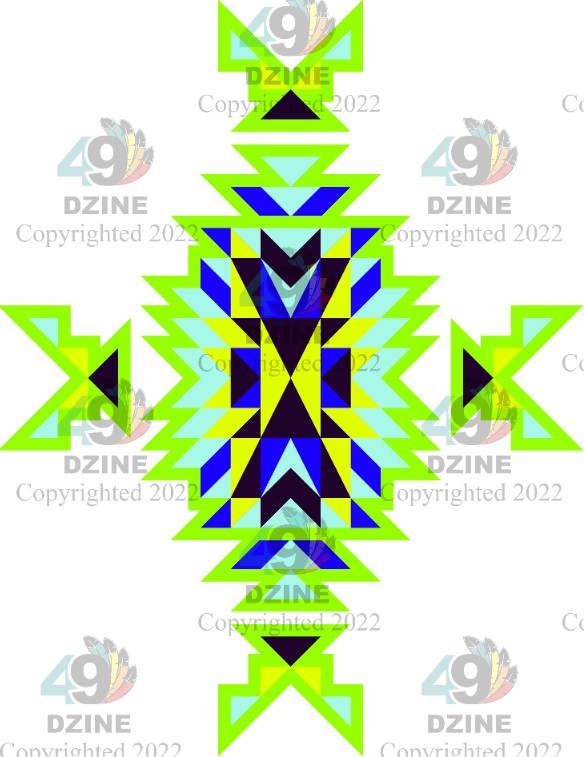 6-inch Geometric Transfer Geo Directions Tipis