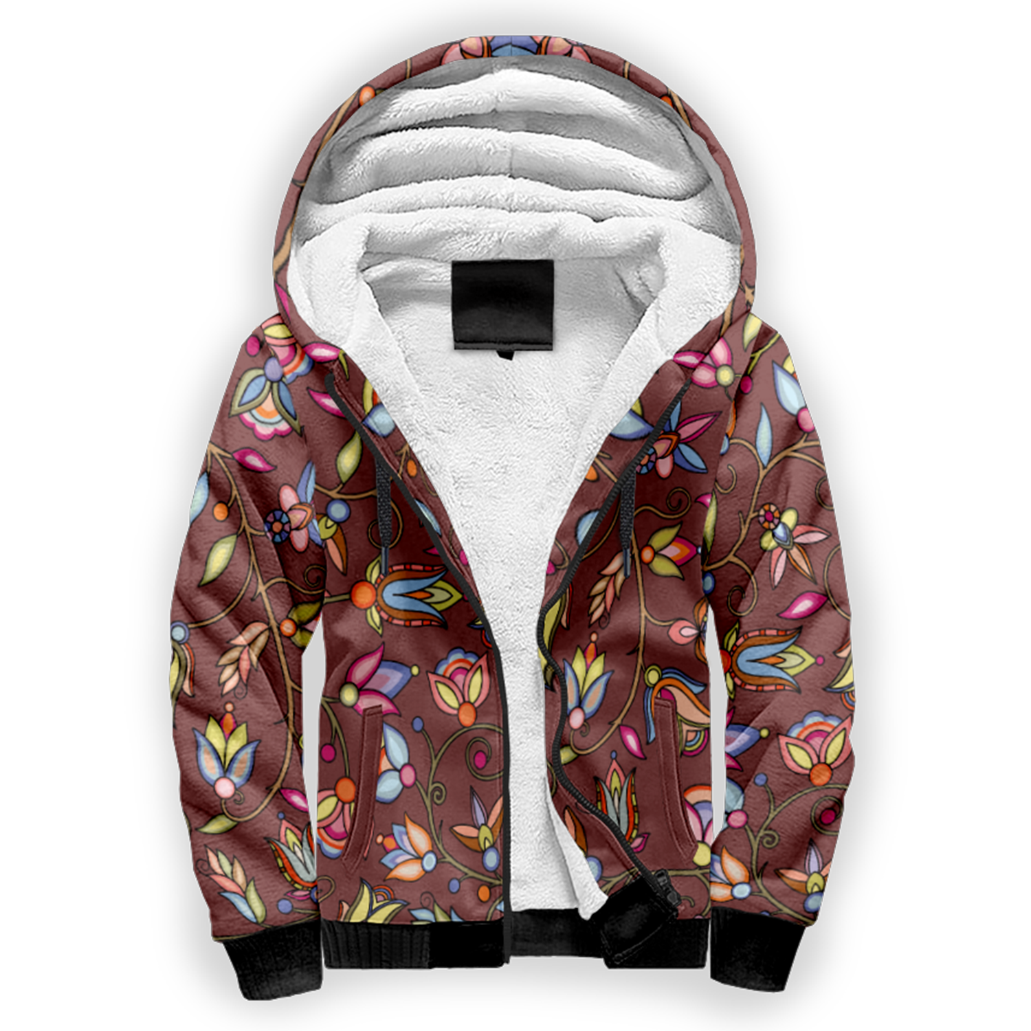 Buffalo Bloom Clay Sherpa Hoodie