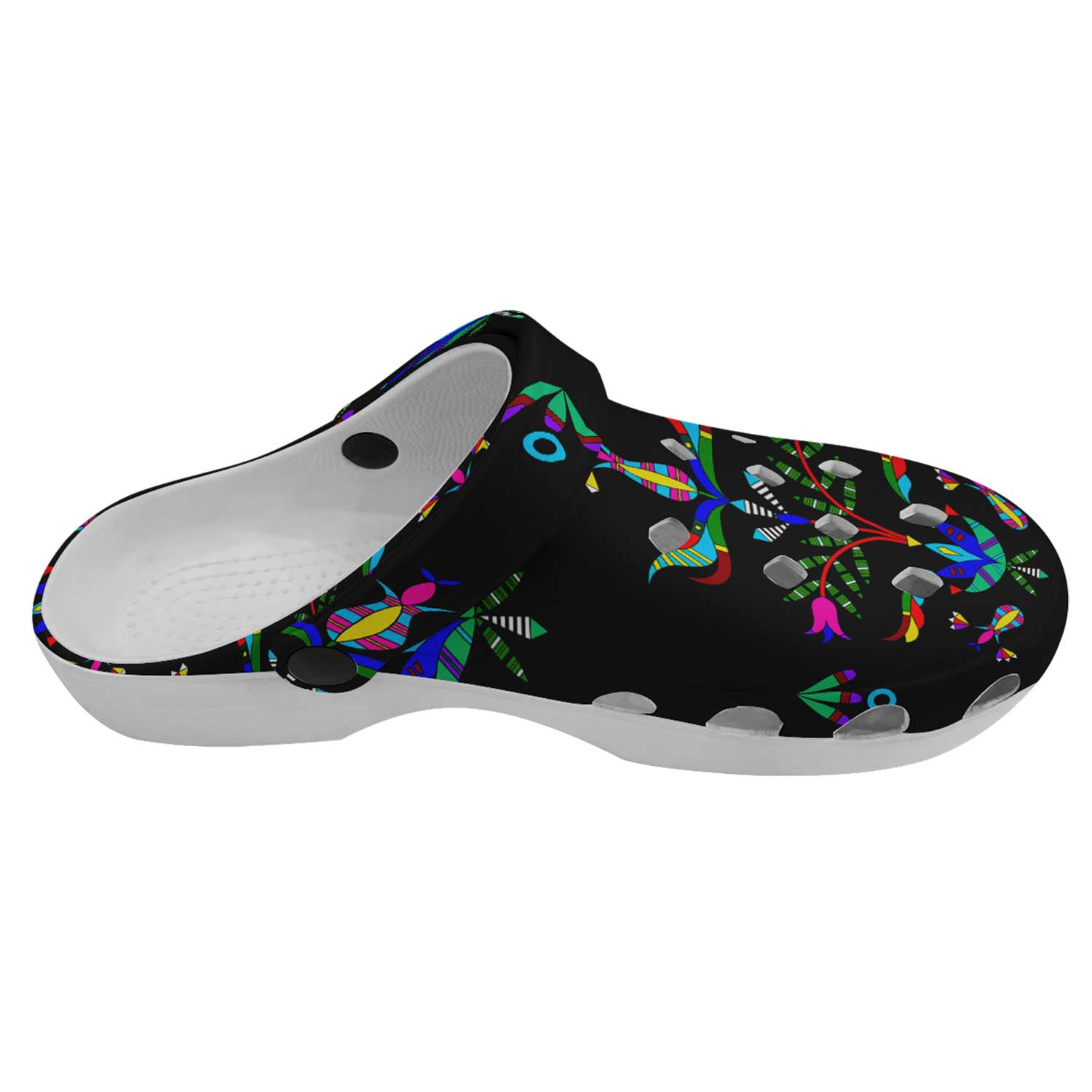 Dakota Damask Black Muddies Unisex Clog Shoes