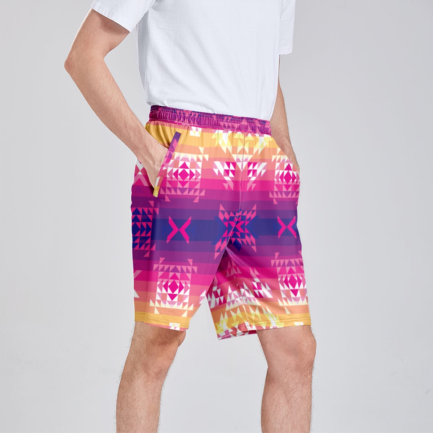 Soleil Overlay Athletic Shorts with Pockets