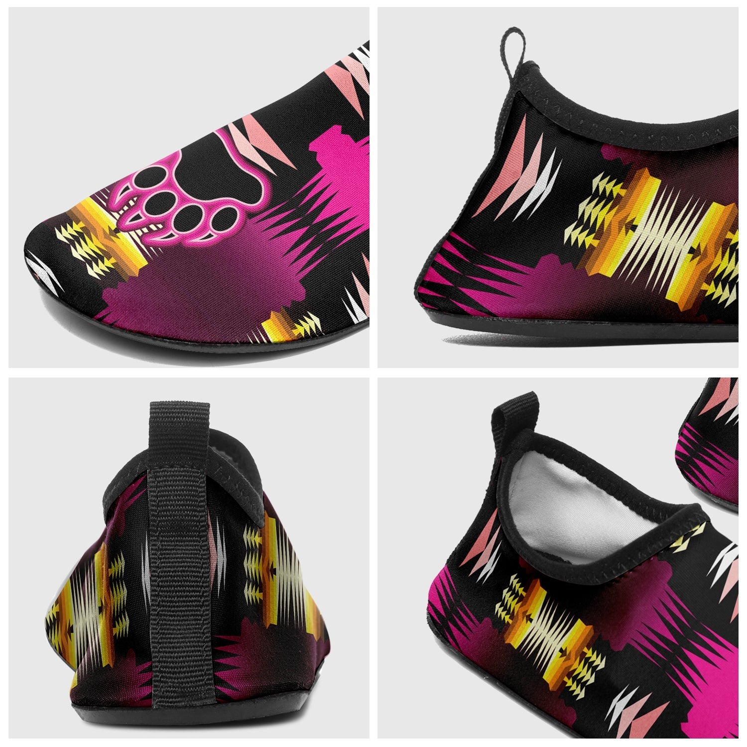 Kids Midnight Sage Pink Bearpaw Sockamoccs Slip On Shoes