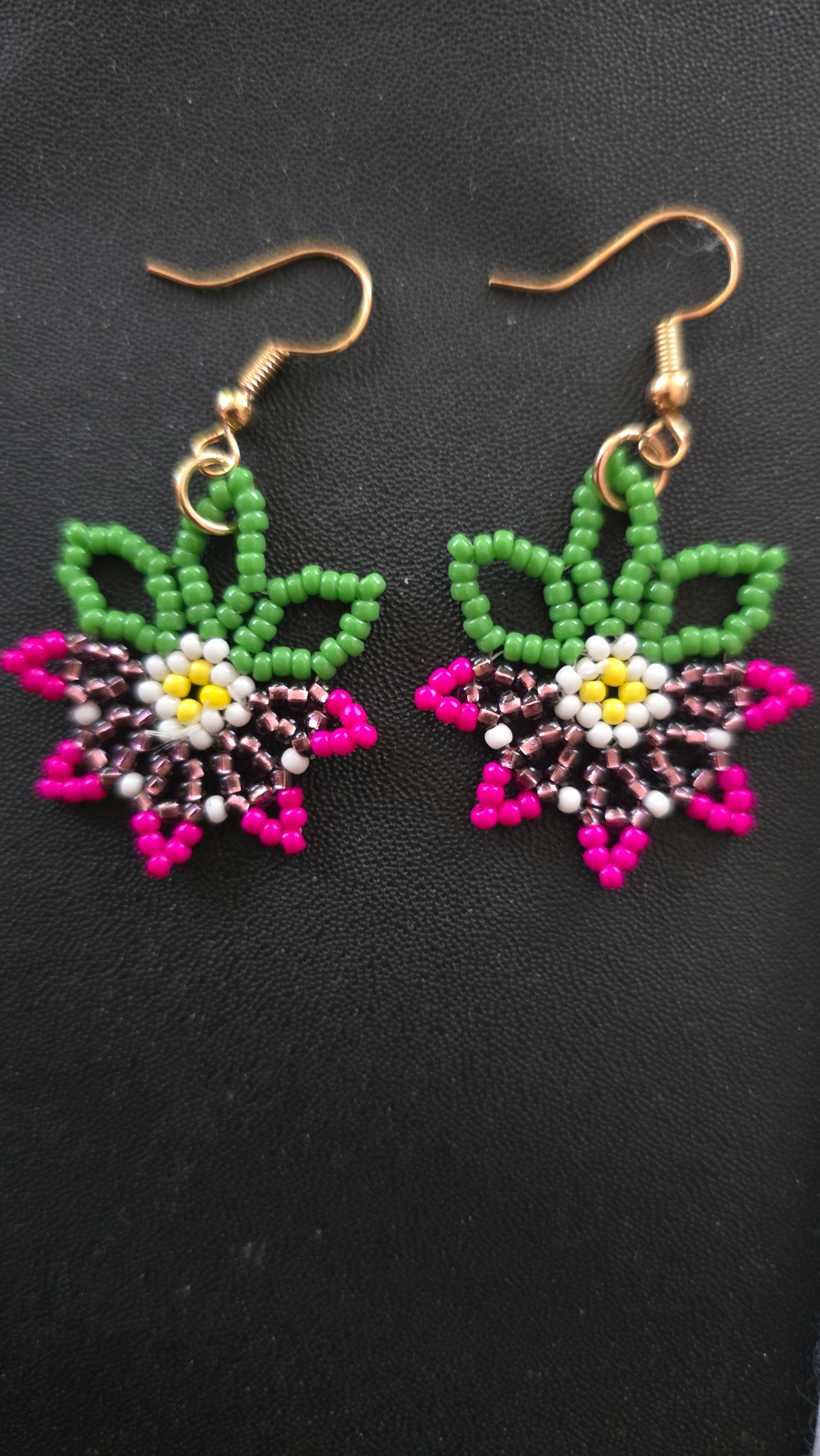 Madeline Desjarlais Small Single Flower Earrings