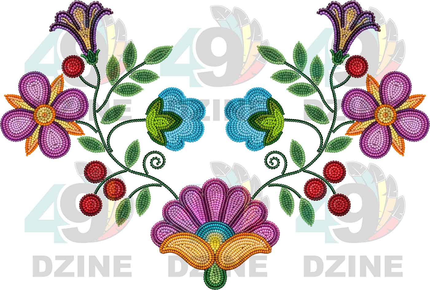 Meadow Radiance Beadwork Various Sizes