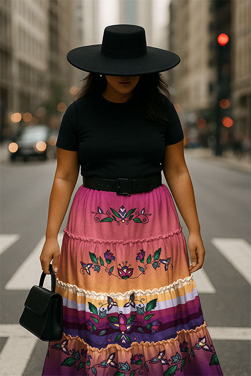 Winterberry Reverie Three Tier Skirt