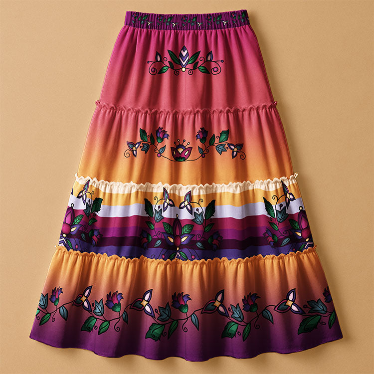 Winterberry Reverie Three Tier Skirt