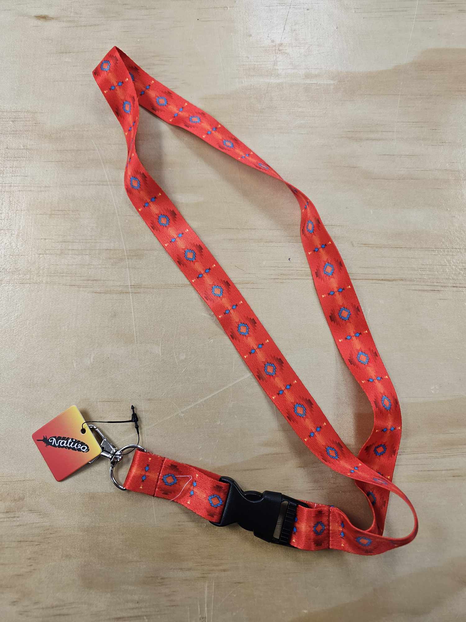 Geometric Print Lanyard