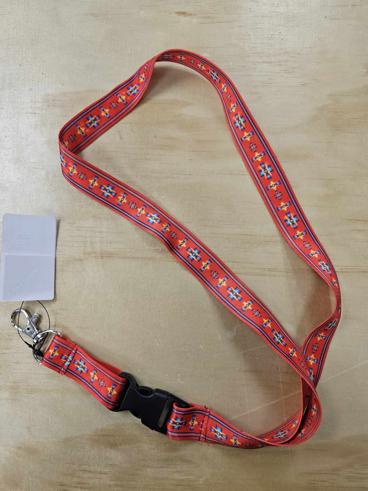 Geometric Print Lanyard