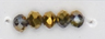 6mm Rondelle Glass Bead - Crystal Opal