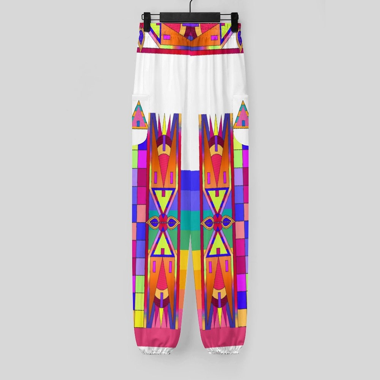 Rainbow Spirit Path White Ribbon Joggers