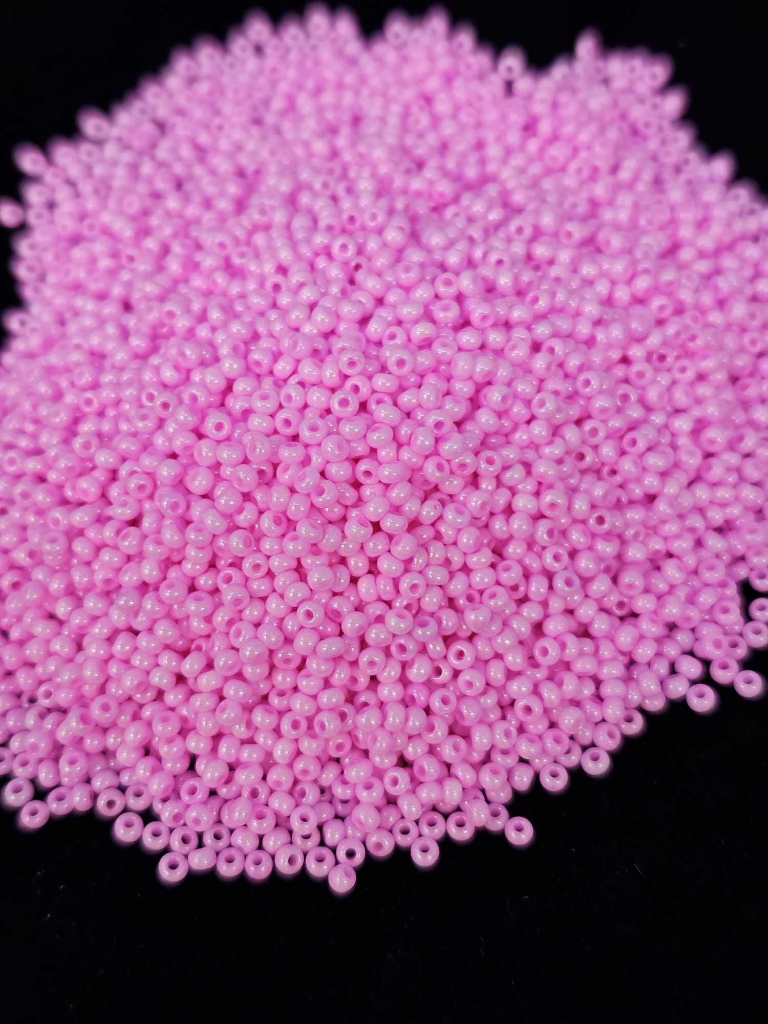 Czech Seed Beads 11/0 Opaque Dyed Chalk Pink