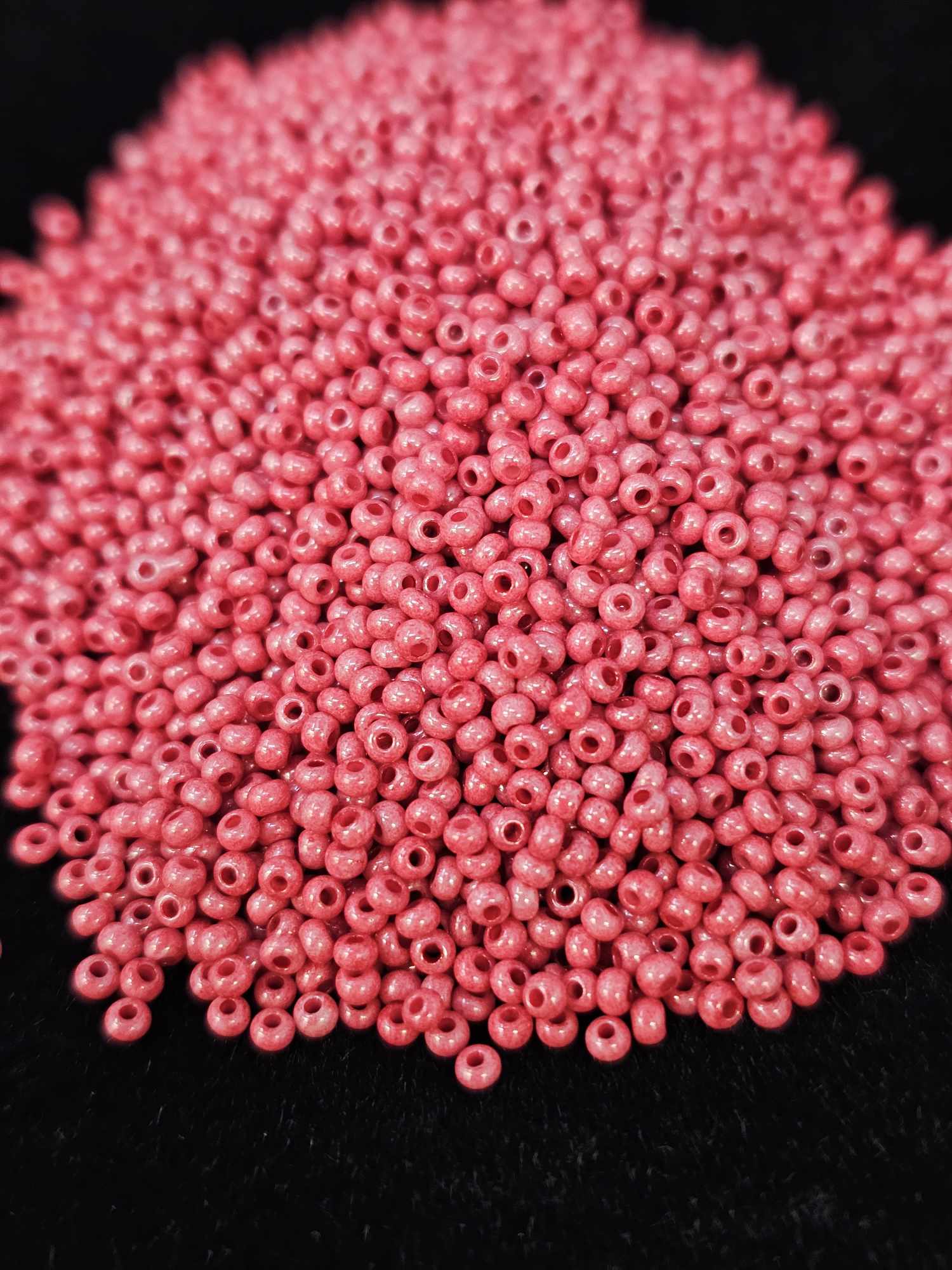 Czech Seed Beads 11/0 Opaque Dyed Chalk Red