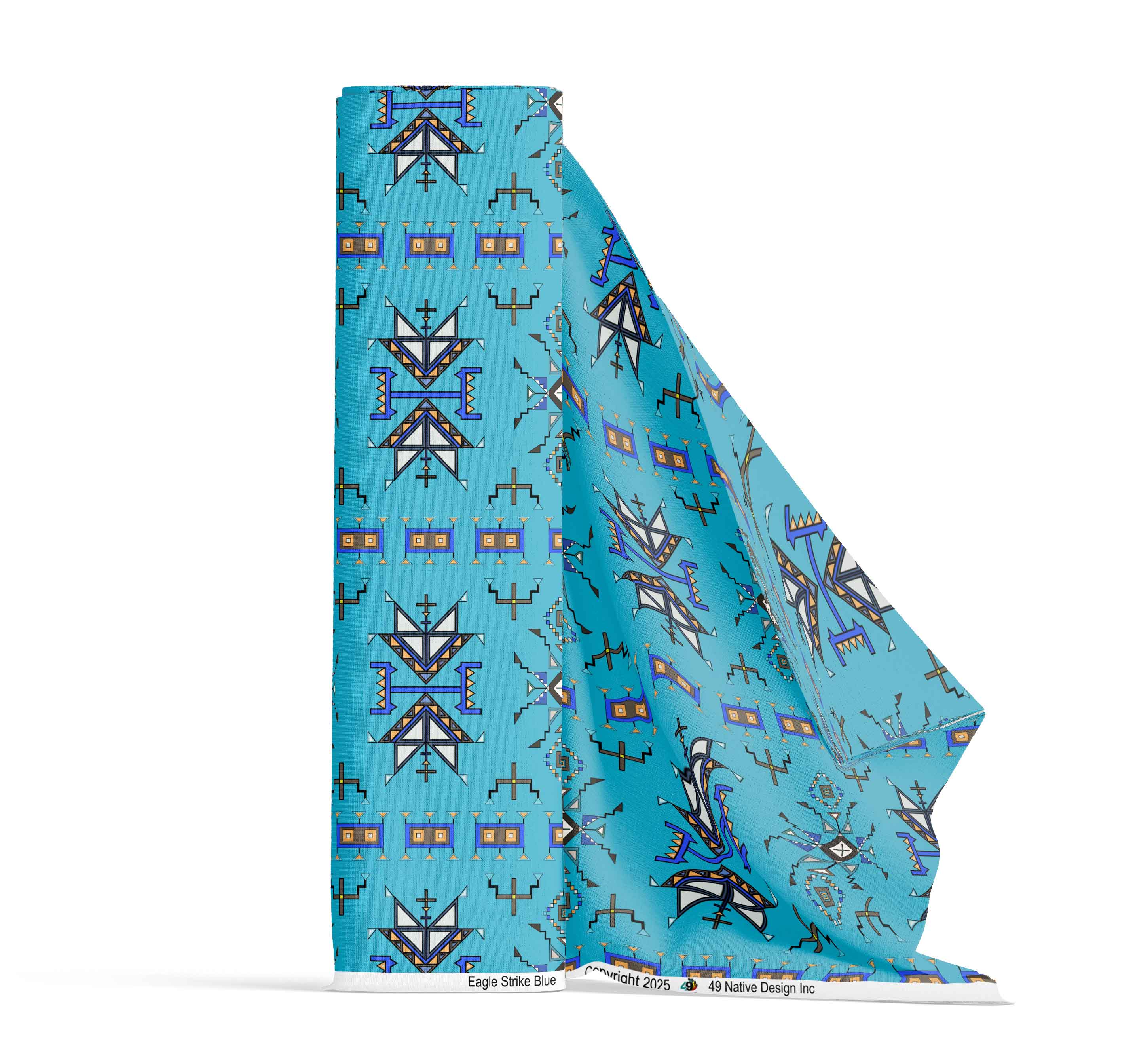Eagle Strike Blue Cotton Poplin