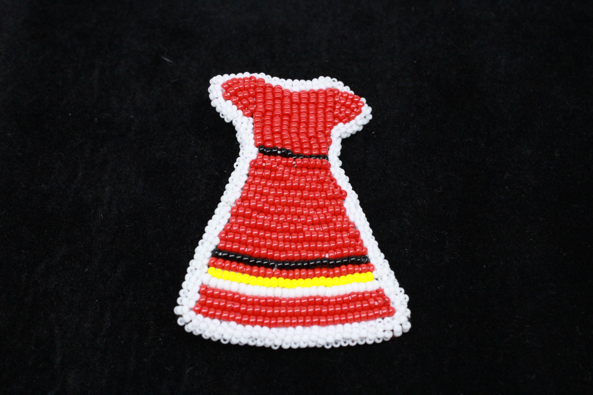 Beaded Red Dress Pins
