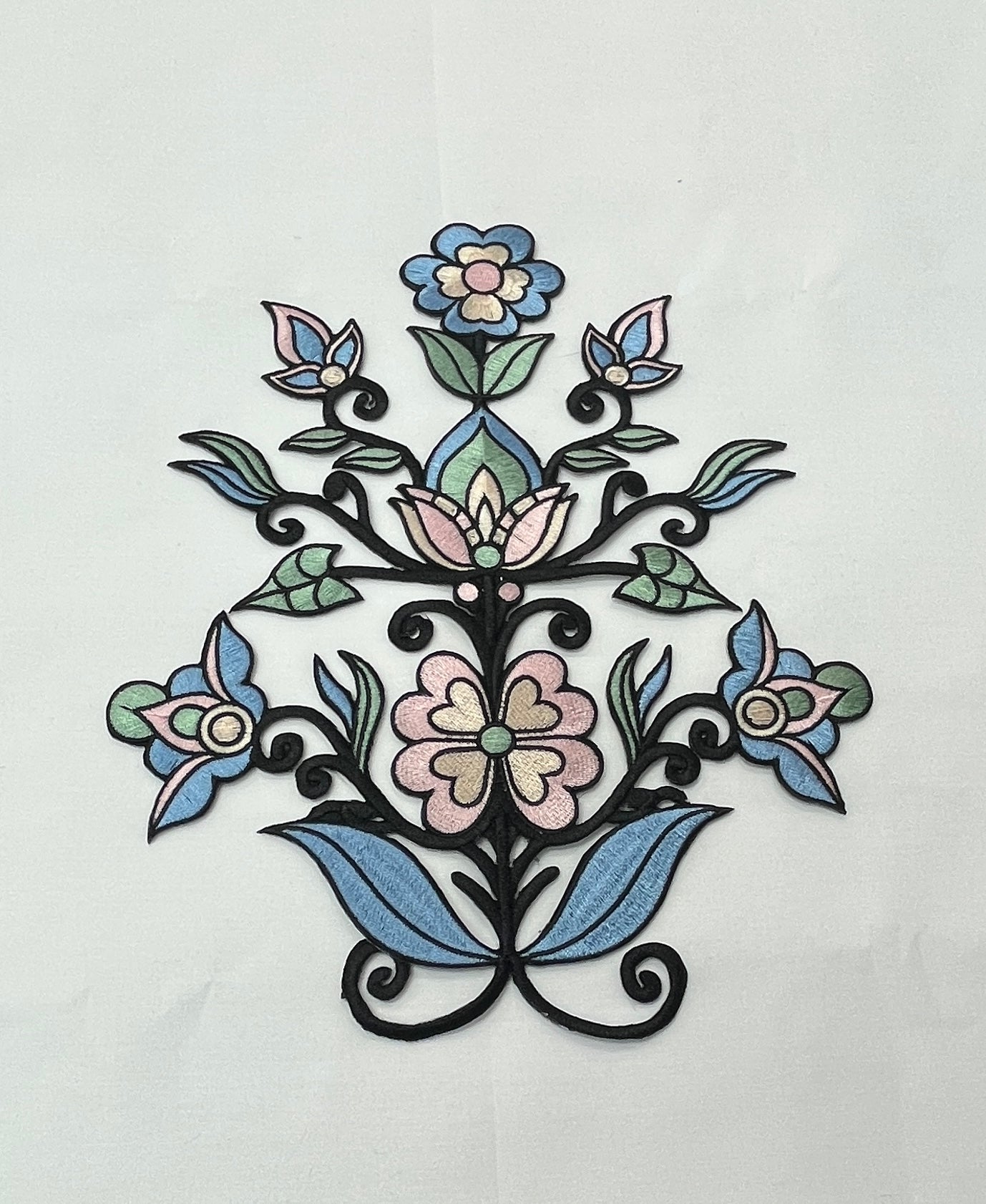 Frostfall Radiance Embroidery Heat Transfer