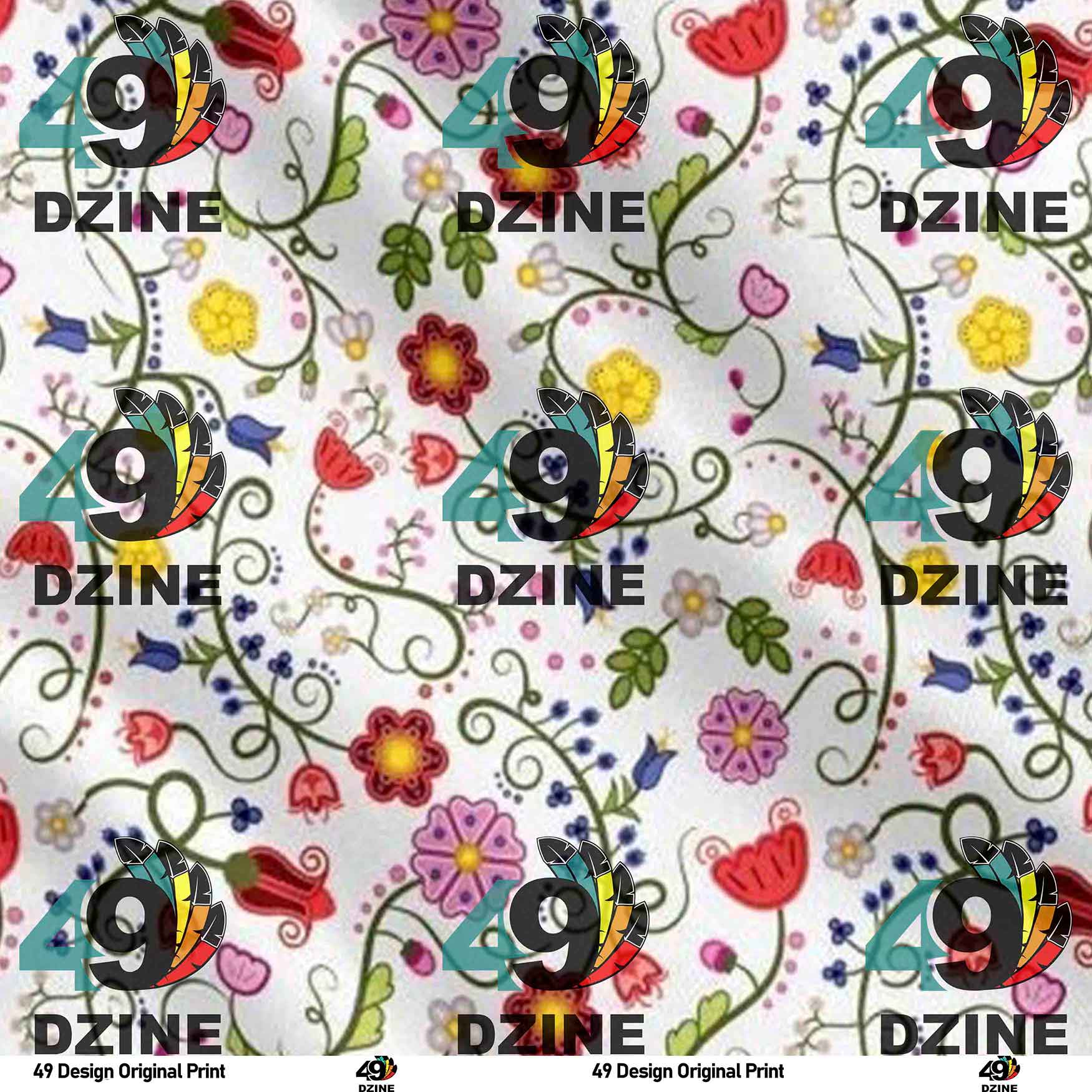 Nipin Blossom Cotton Fabric by the Yard