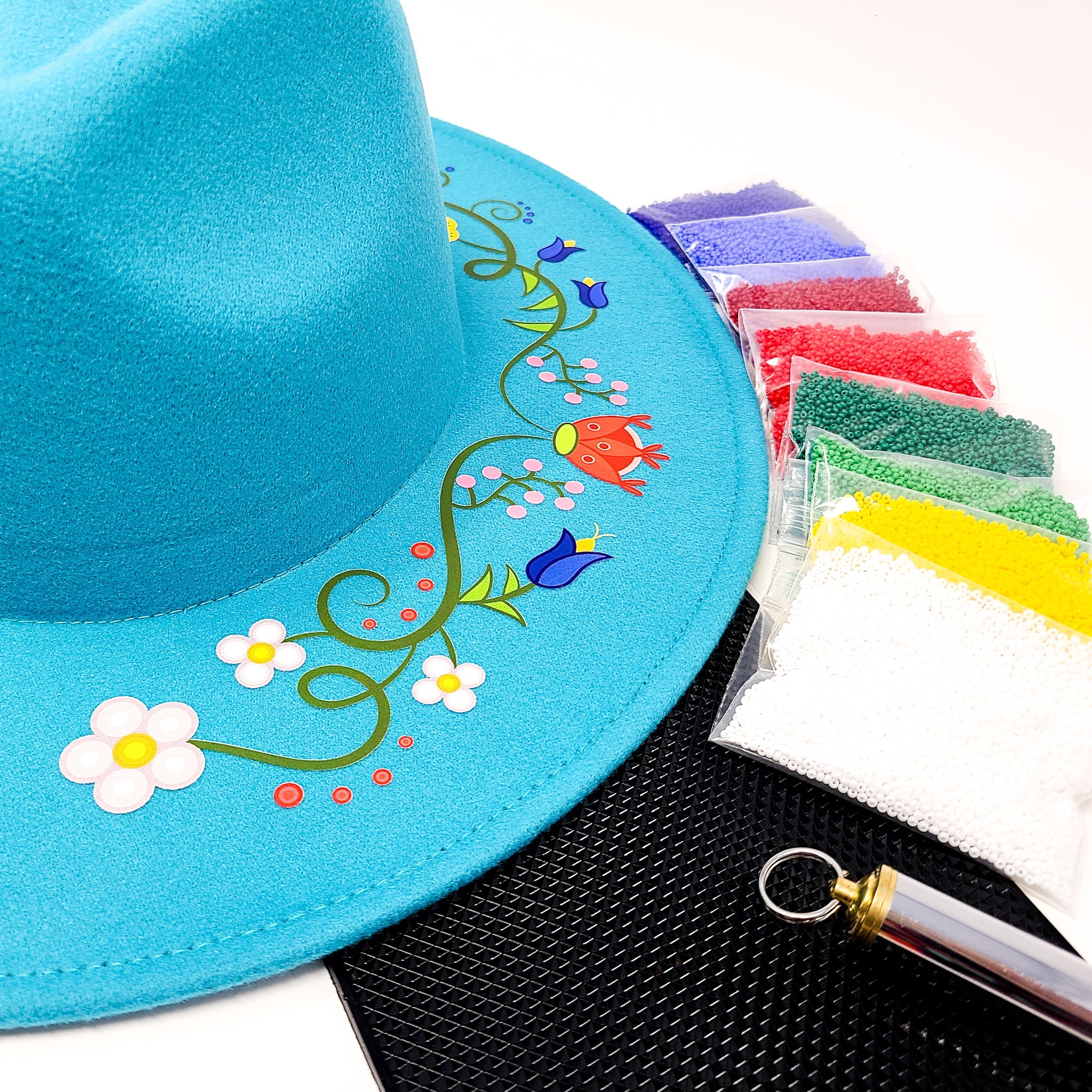 Beaded Fedora Hat Class