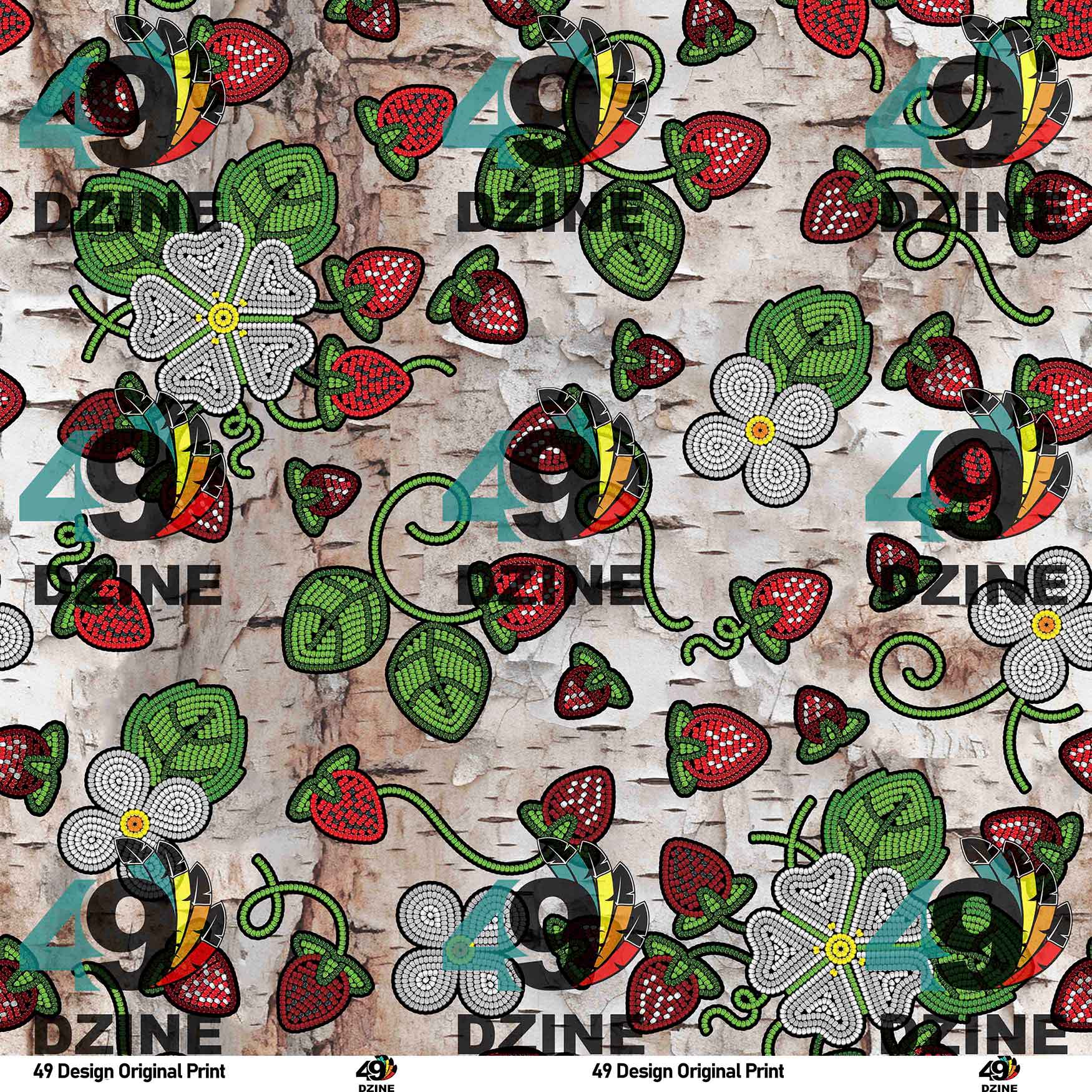 Strawberry Dreams Cotton Fabric by the Yard