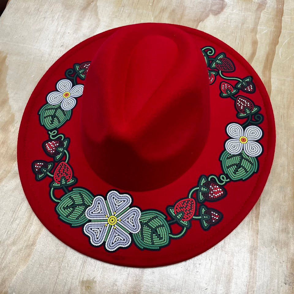 Strawberry Fedora Hat