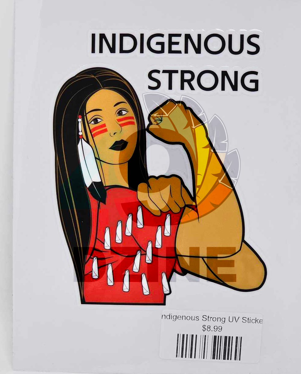 Indigenous Strong UV Sticker