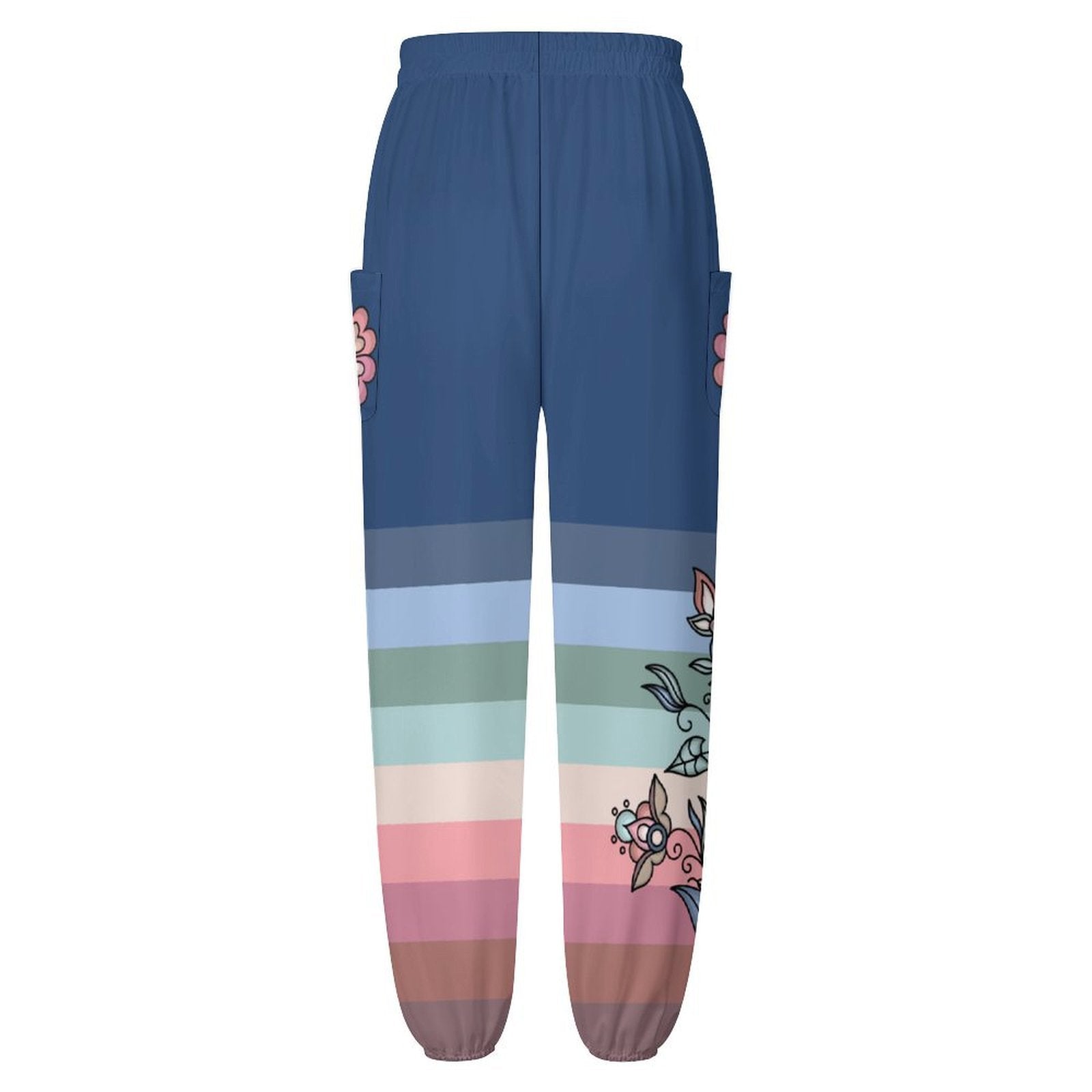 Frostfall Radiance Teal Ribbon Joggers