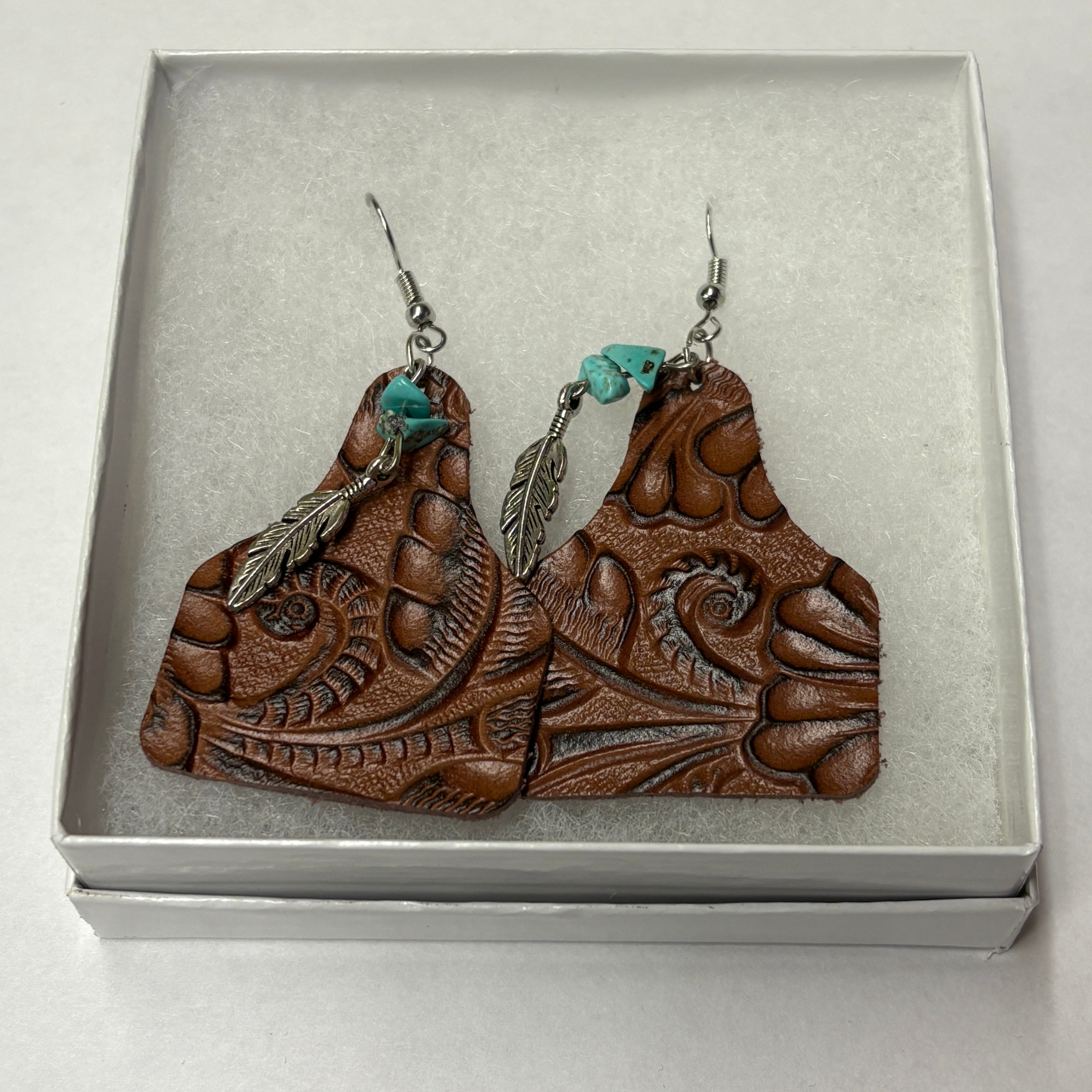 Faux Leather Earrings