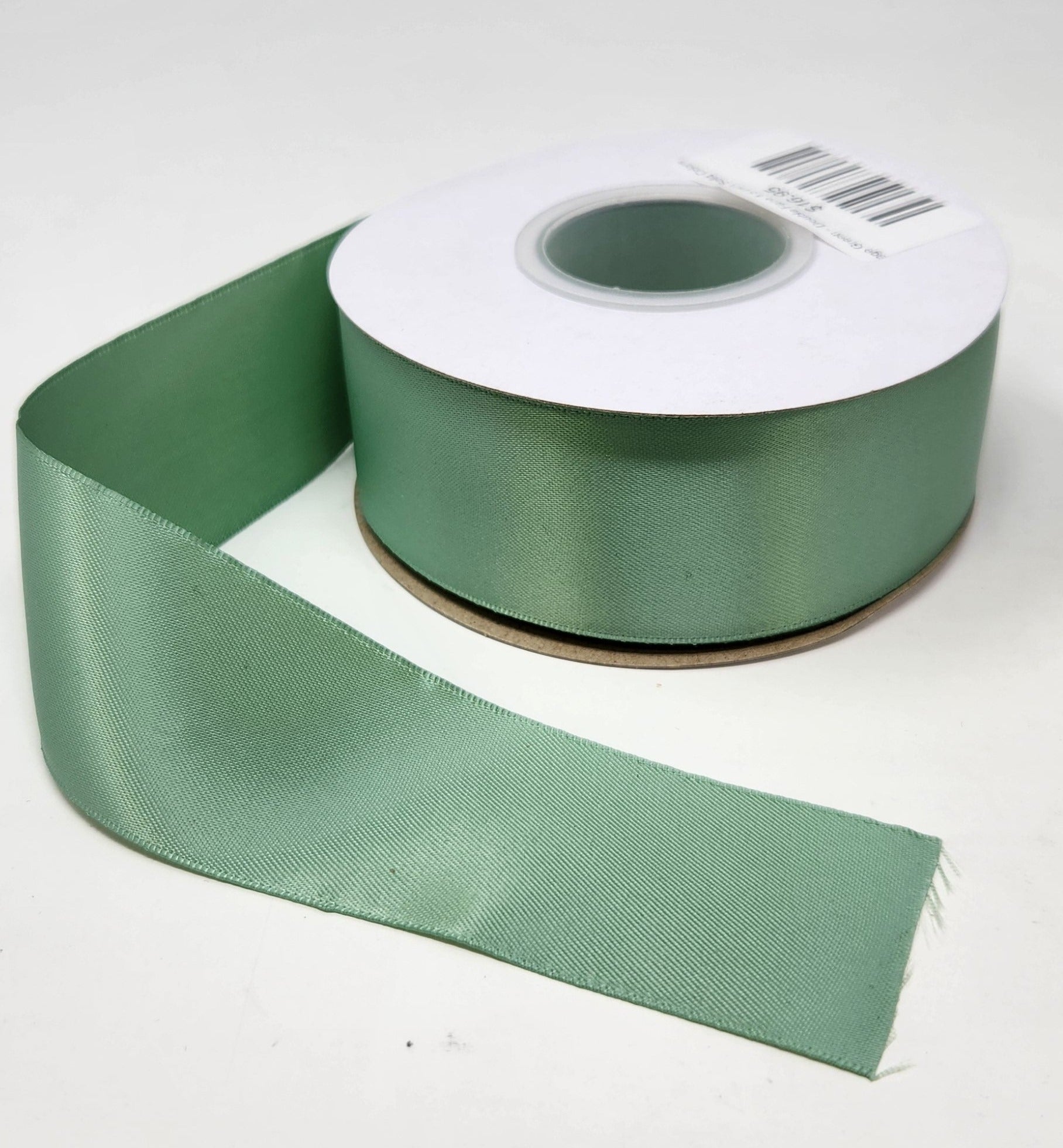 Sage Green - Double Face 1.5 inch Solid Colored Ribbon