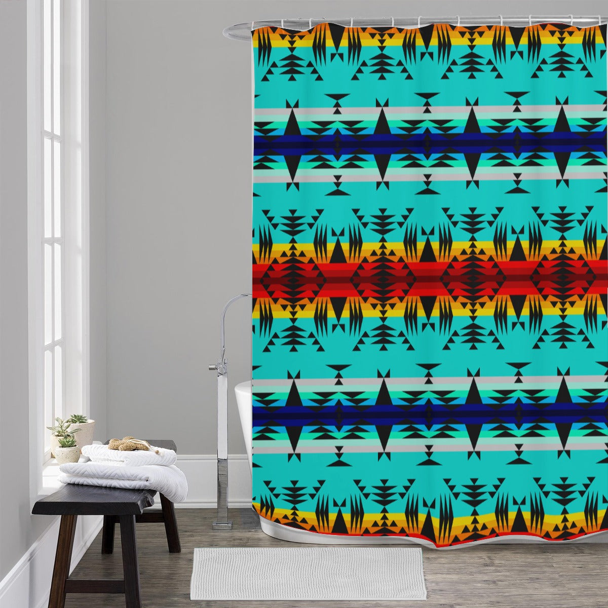 Between the Mountains Shower Curtain (59 inch x 71 inch)