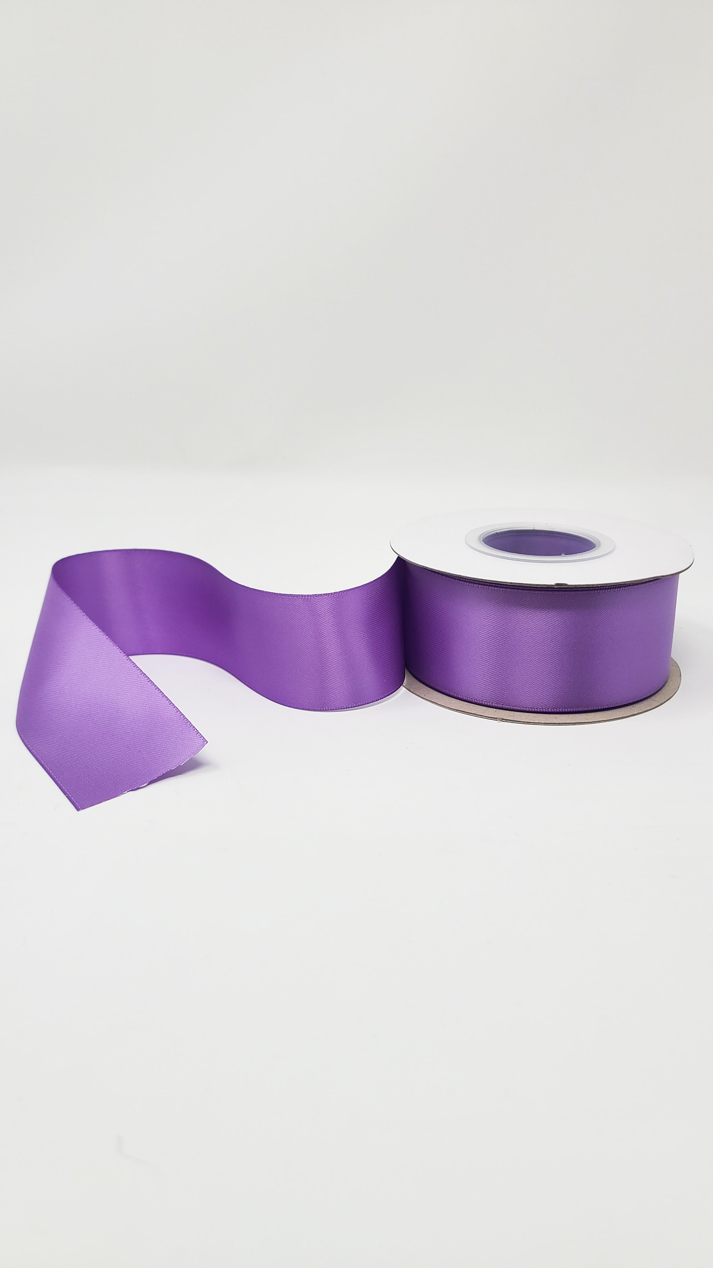 Grape - Double Face 1.5 inch Solid Colored Ribbon