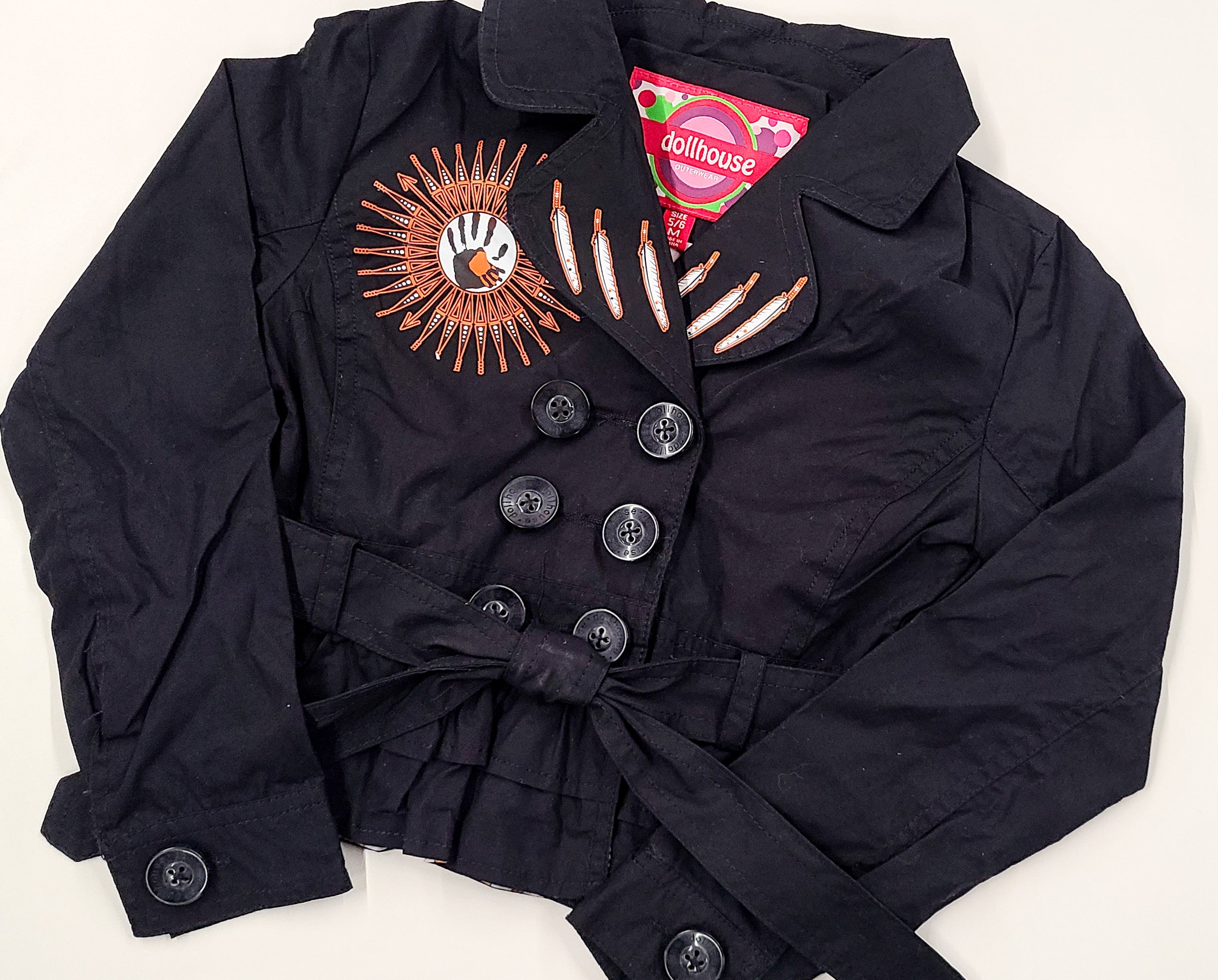 Children's Trench Coat with Transfer