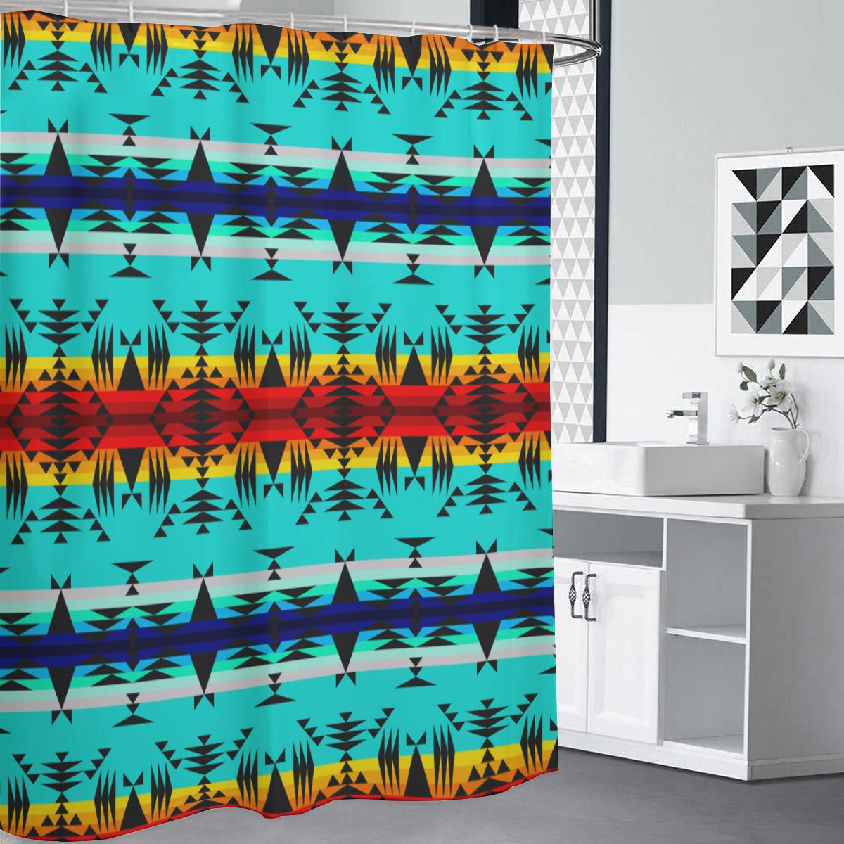 Between the Mountains Shower Curtain (59 inch x 71 inch)