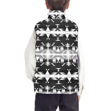 Load image into Gallery viewer, Between the Mountains Black and White Kid&#39;s Padded Vest
