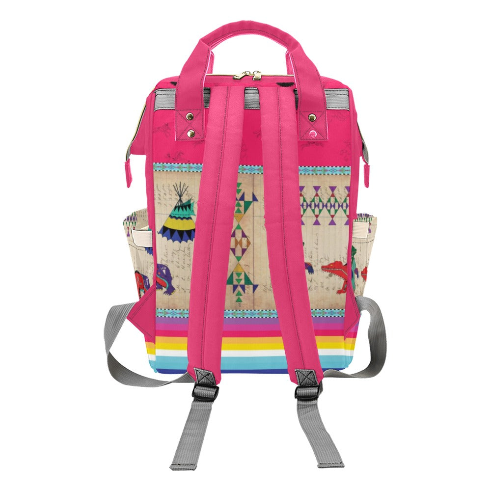 Bear Ledger Berry Multi-Function Diaper Backpack