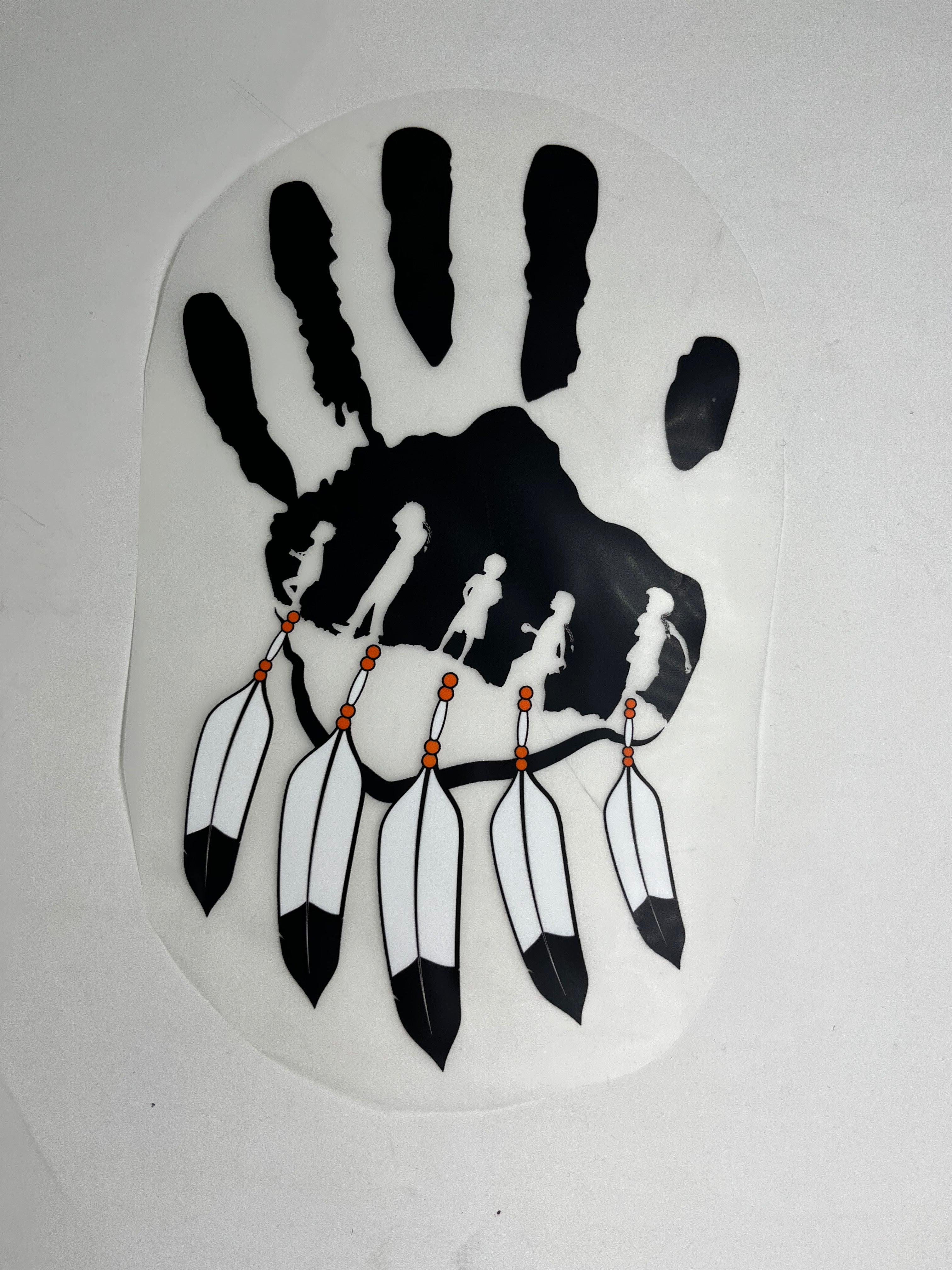 11 IN Every Child Matters Handprint w Feathers