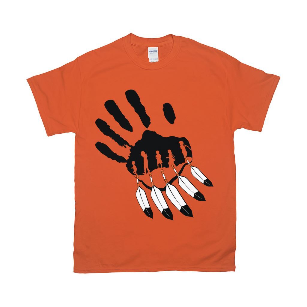 A Feather for Each T-shirt 49 Dzine Orange Small (S) 