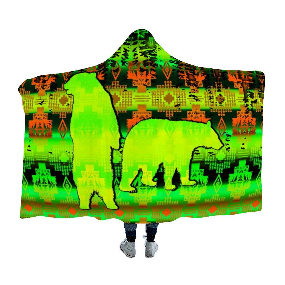 Bear Clan Spring Night Hooded Blanket 49 Dzine 