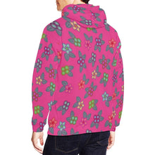 Load image into Gallery viewer, Berry Flowers All Over Print Hoodie for Men (USA Size) (Model H13) All Over Print Hoodie for Men (H13) e-joyer 
