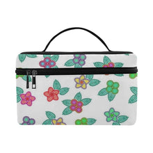 Load image into Gallery viewer, Berry Flowers White Cosmetic Bag
